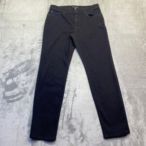 Lucky Brand Sweet Mid Rise Straight Jeans Black Sz 10/30 A Ankle is Altered
